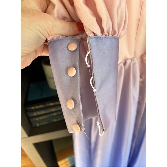 NWT Gigii’s Serenity Pink & Purple Button Front Maxi Dress Size XS MSRP $523 - Picture 6 of 9